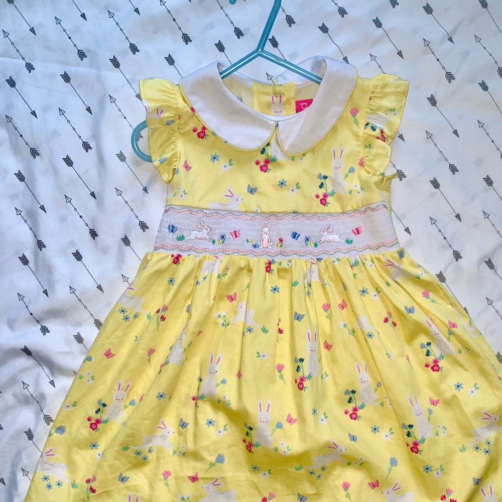 Good Lad Yellow Bunny Easter Dress